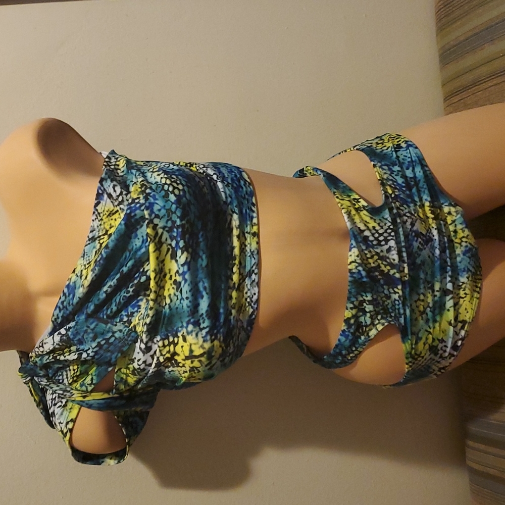 Multi wrap style high waisted 2-piece bikini